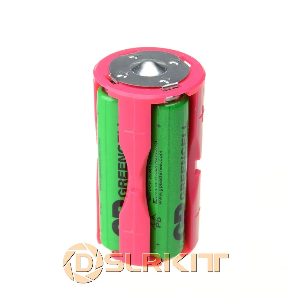 

4 AAA/LR03 to C Size Parallel Adapter Battery Holder Case Box Convertor