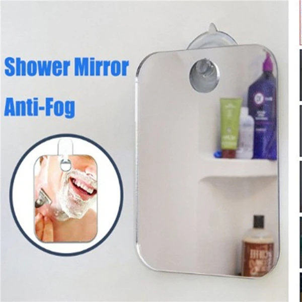 

Anti-Fog Fog Free Shower Mirror Fogless Shaving Shave Mirror Bathroom Anti-fog shaving mirror 17X13cm