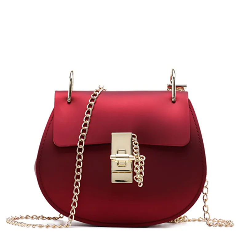 

Fashion Lady Crossbody Bag Matte Women Jelly Brand Designer Messenger Bag Mini Cute Female Summer Saddle Chain Girl Shoulder Bag