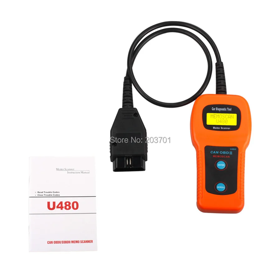 Maozua U480 CAN-BUS OBD OBD2 считыватель кодов Сканер U 480 сканер для OBDII автомобиля или грузовика автоматический диагностический сканер двигателя