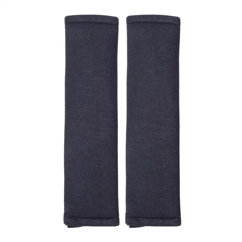 

2pcs Car Styling Car Safety Seat Belt Strap Soft Shoulder Pads Cover Black Cotton Cushion Harness Pad Protector For Adult