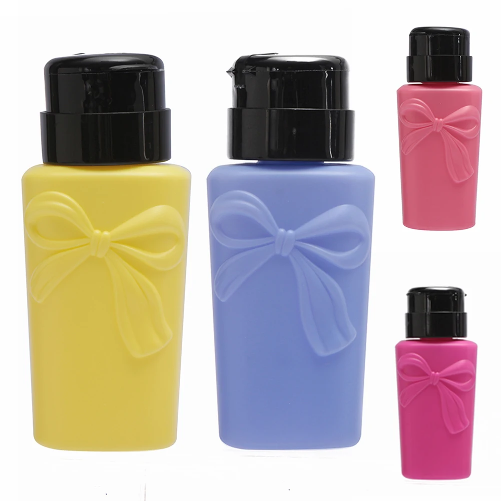 150ml Refillable Empty Nail Press Pump Bottle Polish Remover Cleaner Dispenser in Refillable