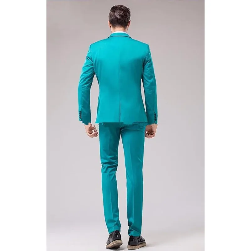 New wedding groom dress men's quality suit three-piece suit (coat + pants + vest) men's business dress support custom