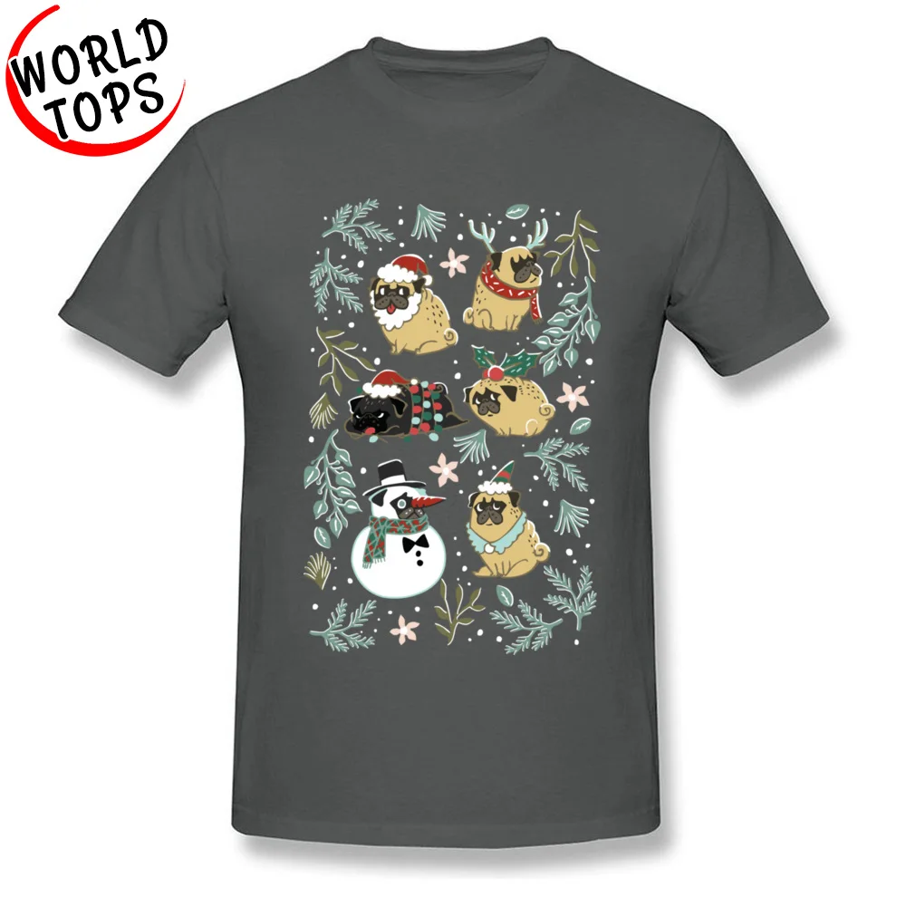 Well Chosen Christmas Santa Pugs Funky Men's T Shirts Fashion Interesting Tshirt Dachshund Shiba Inu Dog Teenage Gift|Футболки| |