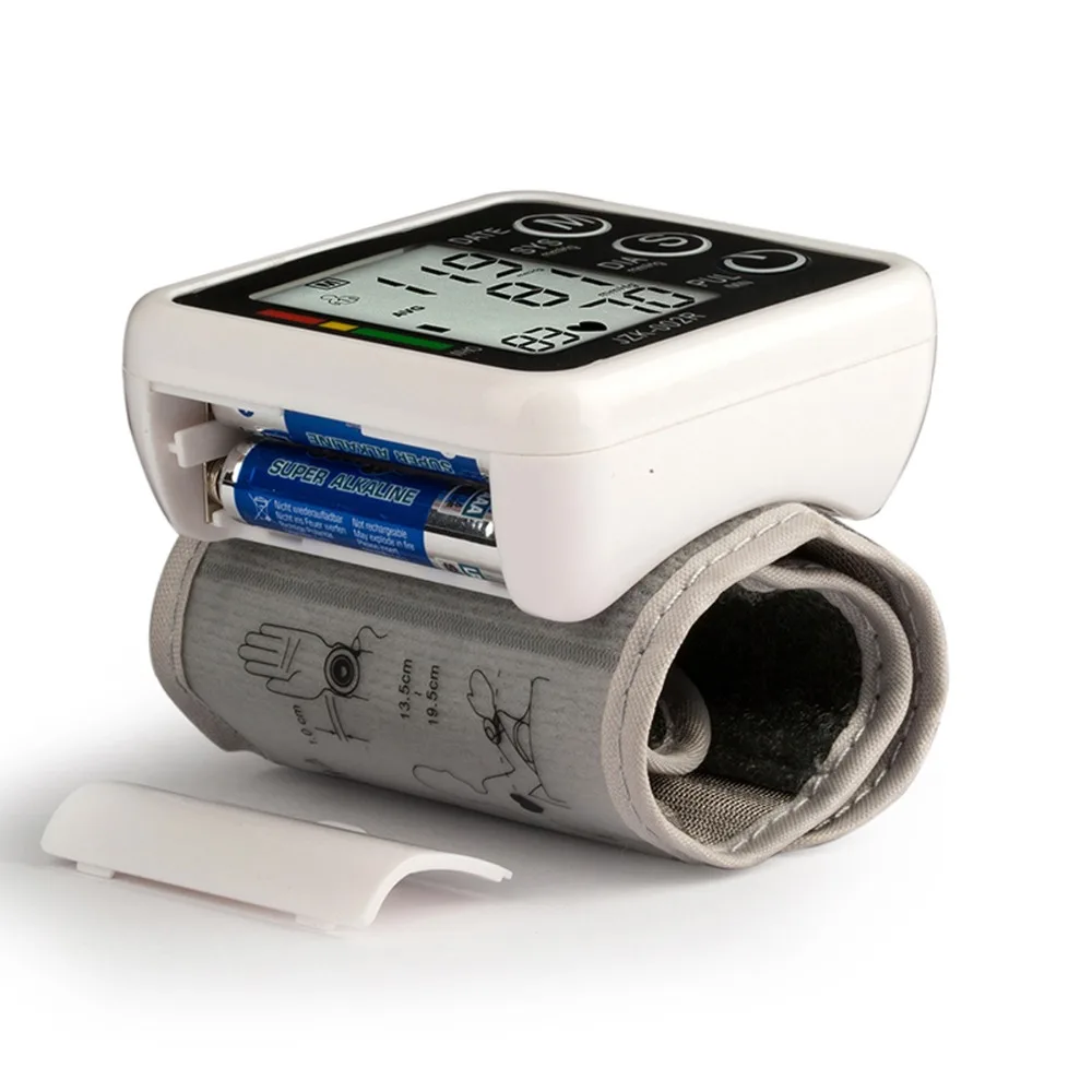 Домашний Уход за здоровьем 1 шт. цифровой ЖК-монитор для измерения кровяного давления на верхнее запястье измеритель сердечного ритма тонометр для автоматического измерения