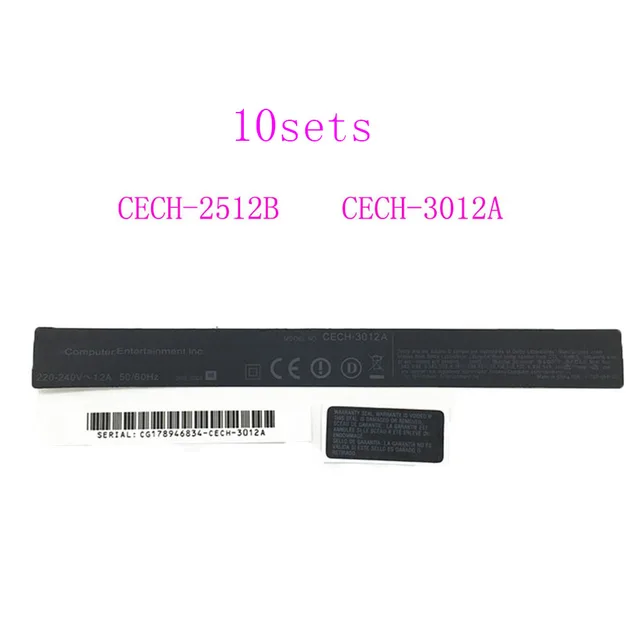 Cheap 10sets For Playstation 3 Console Slim CECH-2512B Housing Shell Sticker Label Seals For PS 3 Cheap 10sets For Playstation 3 Console Slim CECH-2512B Housing Shell Sticker Label Seals For PS 3