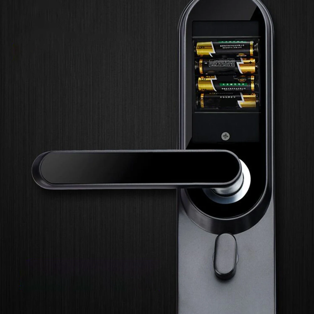 Интеллектуальный Внутренний дверной замок с паролем деревянный дверной замок с идентификацией через отпечатки пальцев бытовой Противоугонный сенсорный экран умный дверной замок с отпечатком пальца