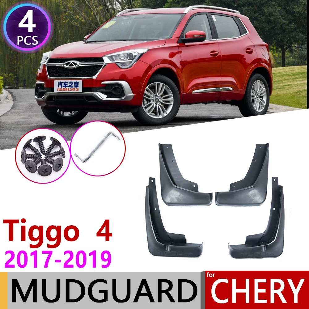 

4PCS Front Rear Car Mudguards for Chery Tiggo4 Tiggo 4 5X 2017 2018 2019 Mudflap Fender Mud Flaps Guard Splash Flap Accessories