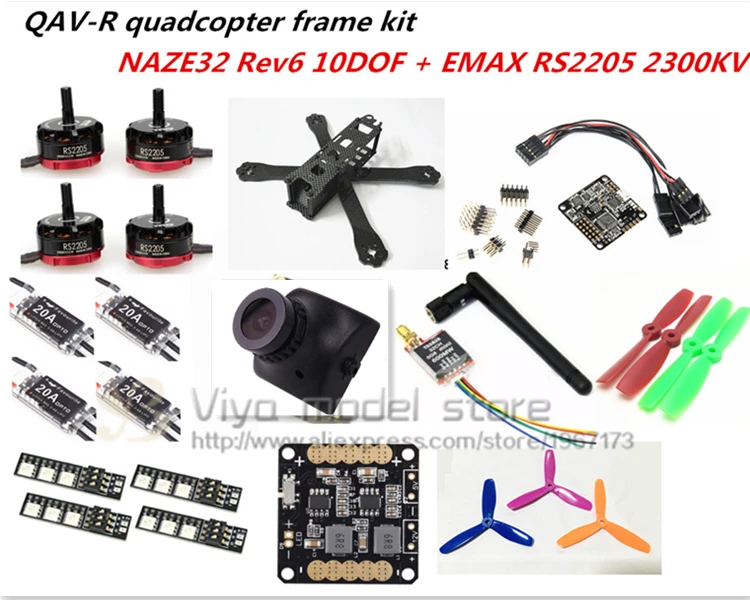 Aliexpress.com : Buy DIY FPV mini drone QAV R quadcopter pure ...