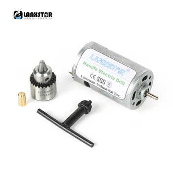 

Lanxstar DC 12-24V Lathe Press 555 Motor With Miniature Hand JTO Drill Chuck DIY Mini Micro Electric Drill 12000RPM Motor