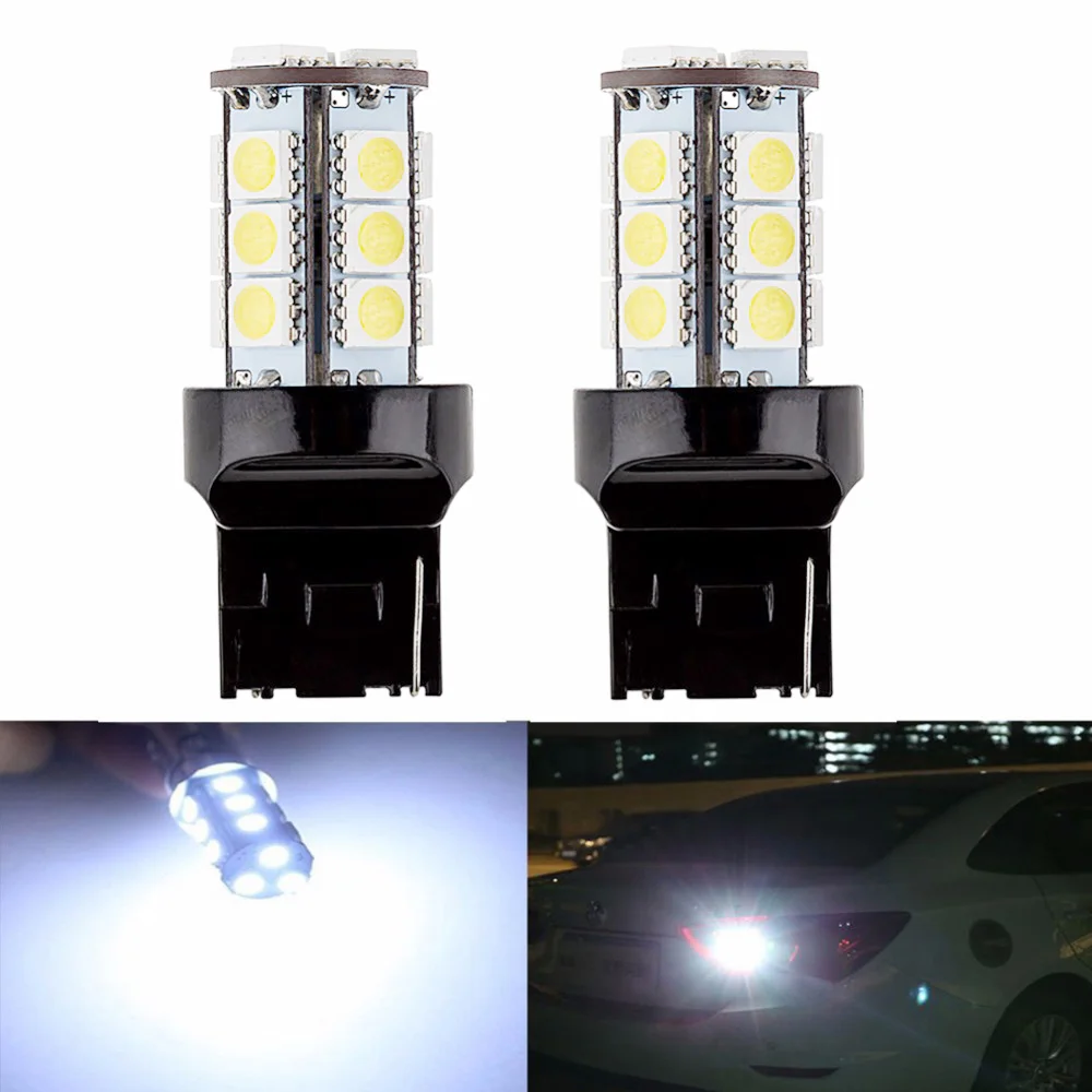 2 шт. T25 3157 18SMD 5050 LED камера заднего вида для автомобиля резервного освещения