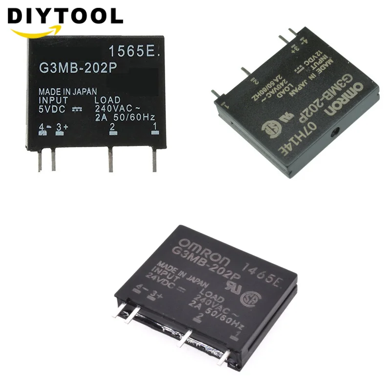Умная электроника Оригинальный твердотельные реле G3MB 202P DC AC PCB ССР в 5V12V 24 В из 240