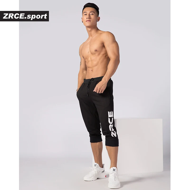 Мужские спортивные штаны ZRCE черные повседневные для фитнеса мужчин