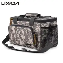 Lixada водонепроницаемый рыболовный мешок 37*25*25 см большой емкости Многофункциональный приманка катушка рюкзак открытый плечо поясной чехол