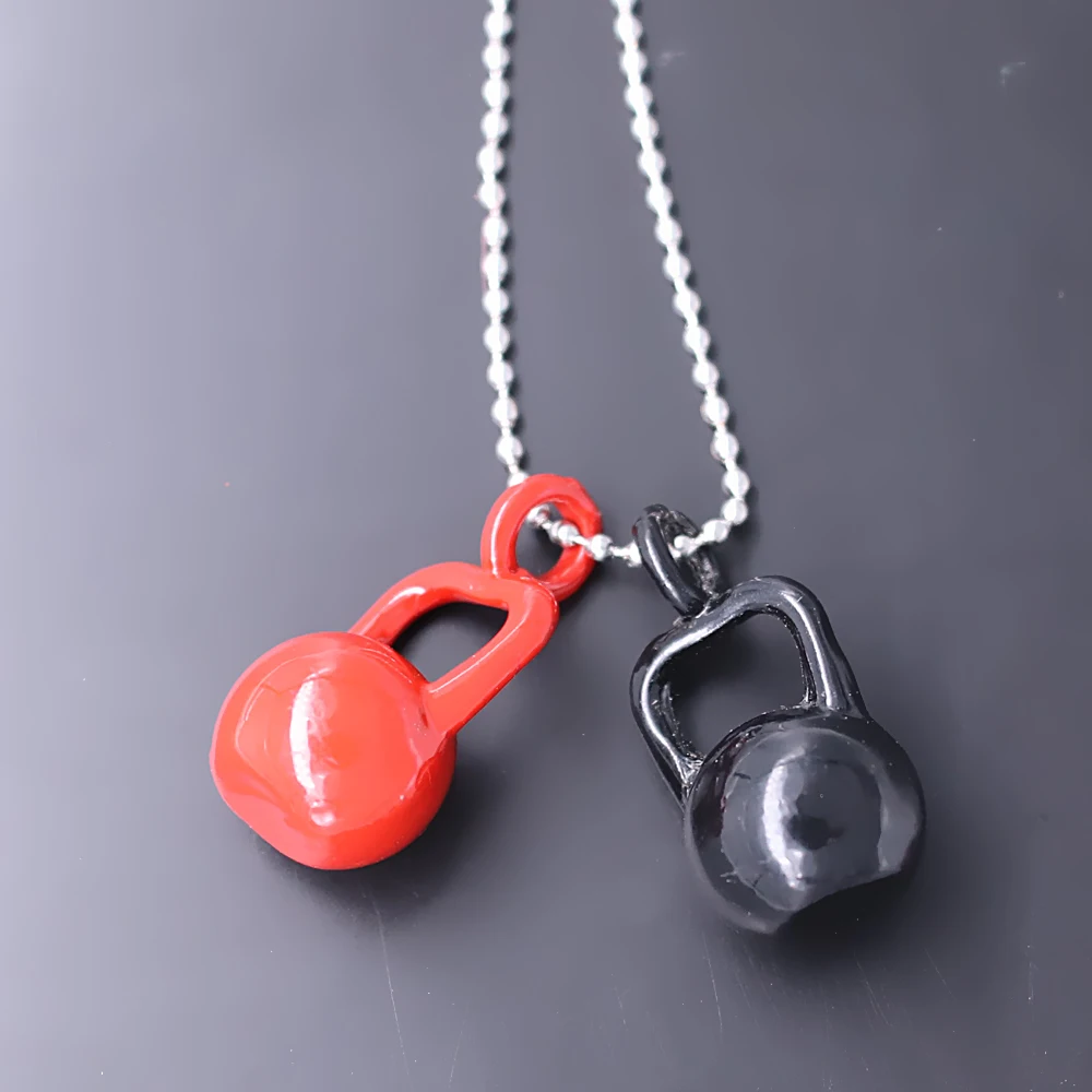 Buy Red and Black Kettlebells Pendant Jewelry Fashion