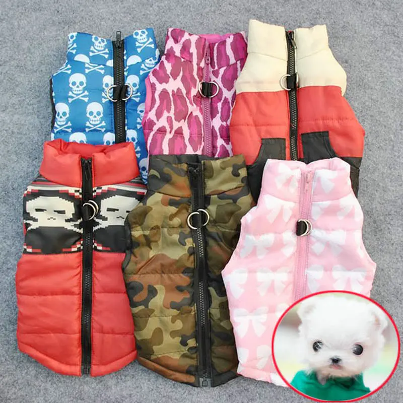 Warm Dog Padded Clothes For Small Dog Windproof Winter Pet Dog Coat