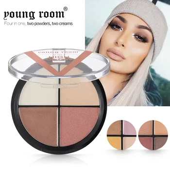 

4 Color Essence Powder Cake Moisturizing Smooth Foundation Oil-control Nutritious Firm Face Brighten Powder all skin types TSLM1