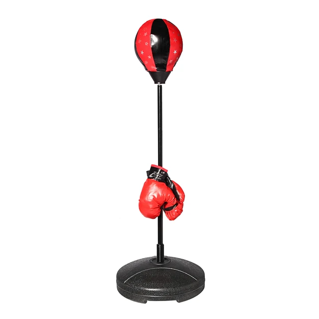 s size adjustable standing punching bag boxing gloves ball adults