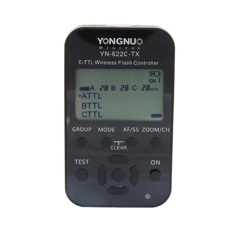 Yongnuo YN-622C-TX YN622C-TX ЖК-I-TTL беспроводной триггер контроллер передатчик для YN-622C приемопередатчик для Canon