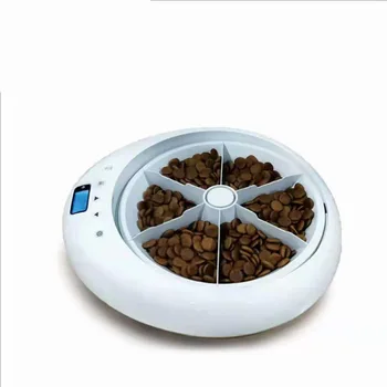 

Automatic Pet Feeder Bowl 6 Meals - Cat or Dog Holoday Auto Dispencer Bowl with Voice Recorder