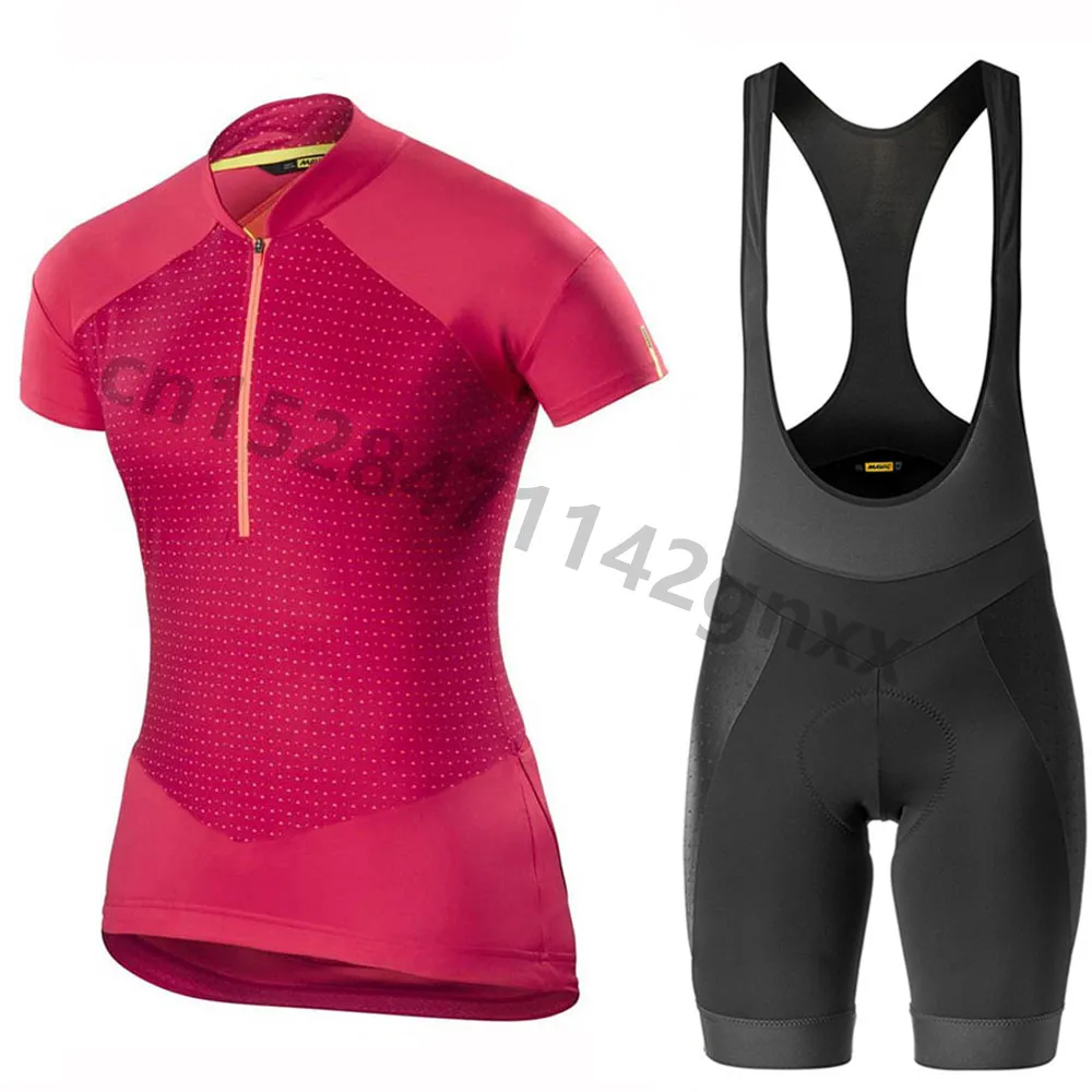 

2019 Pro TEAM New MAVIC Bicycle Short Sleeve Women Cycling Jersey Set Maillot Ciclismo Mujer Summer breathable Cycling Clothing