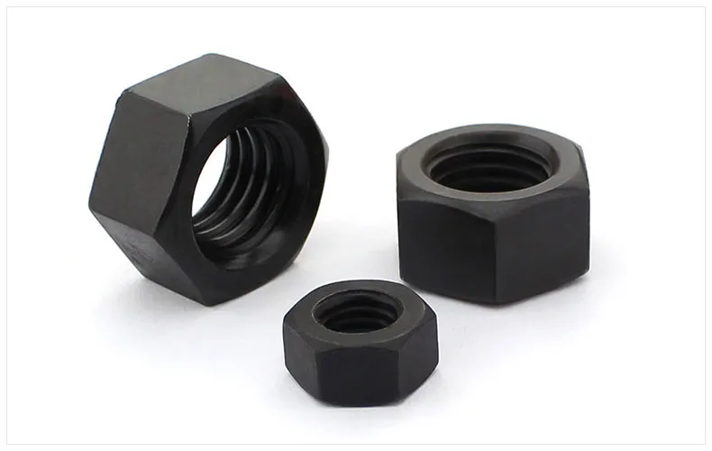 

DIN934 8.8 carbon steel hexagon nuts black M2 M2.5 M3 M4 M5 M6 M8 M10 M12 M14 M16 M18 M20 M22 M24 M27 M30 nut cap screw cap