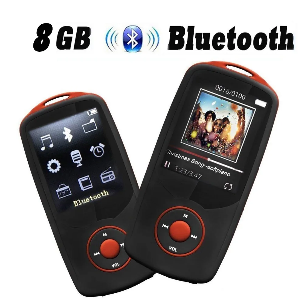 RUIZU Спорт Bluetooth 8 ГБ MP3 MP4 плеер Hifi без потерь звук с FM радио (легко управлять)