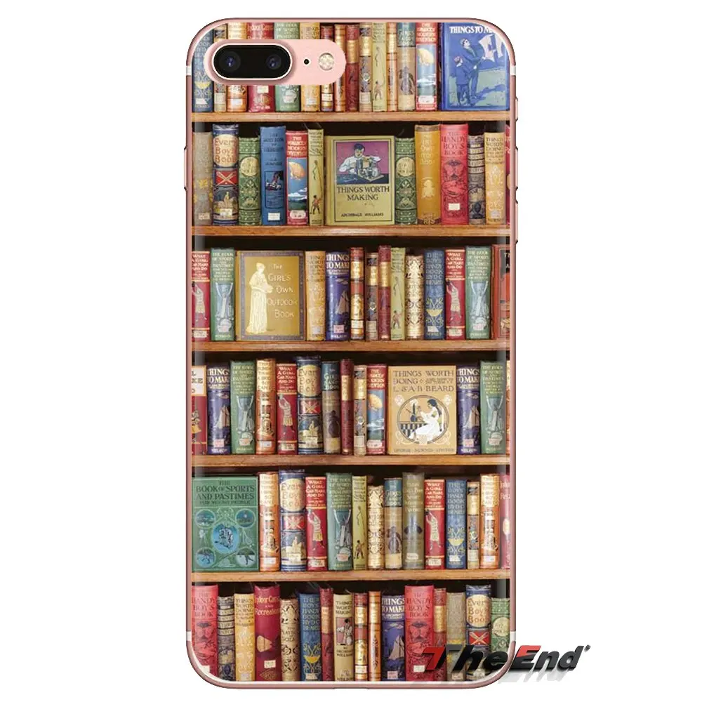 Stap romantisch Onnodig Retro Book Shelf Bookshelf Library For Samsung Galaxy S3 S4 S5 Mini S6 S7  Edge S8 S9 S10 Plus Note 3 4 5 8 9 Soft TPU Phone Case|Fitted Cases| -  AliExpress