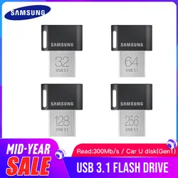 SAMSUNG USB 3,1 флеш-накопитель FIT Pen Drive крошечная Флэшка 32 г/64 г/128 г/256 г Memory Stick Flashdrive устройство U диск мини-usb-ключ