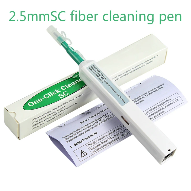2.5mmSC Fiber Cleaning Pen (For SC, ST, FC, SC/APC, FC/APC) Can Clean Over 800 Fiber Optic
