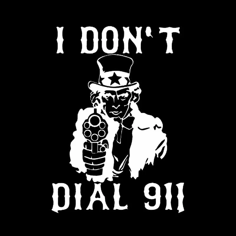 YJZT 10 7 см * 15 интересная виниловая наклейка I't Dial 911 для стайлинга автомобиля