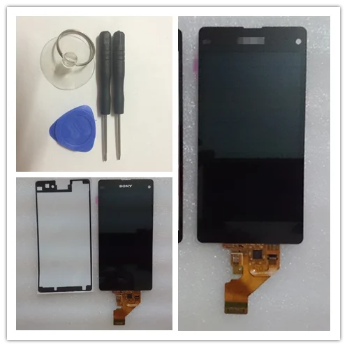 

For Sony Xperia Z1 Mini D5503 Z1 Compact LCD Screen Display With Touch Screen Digitizer +Tools + Sticker Free shipping