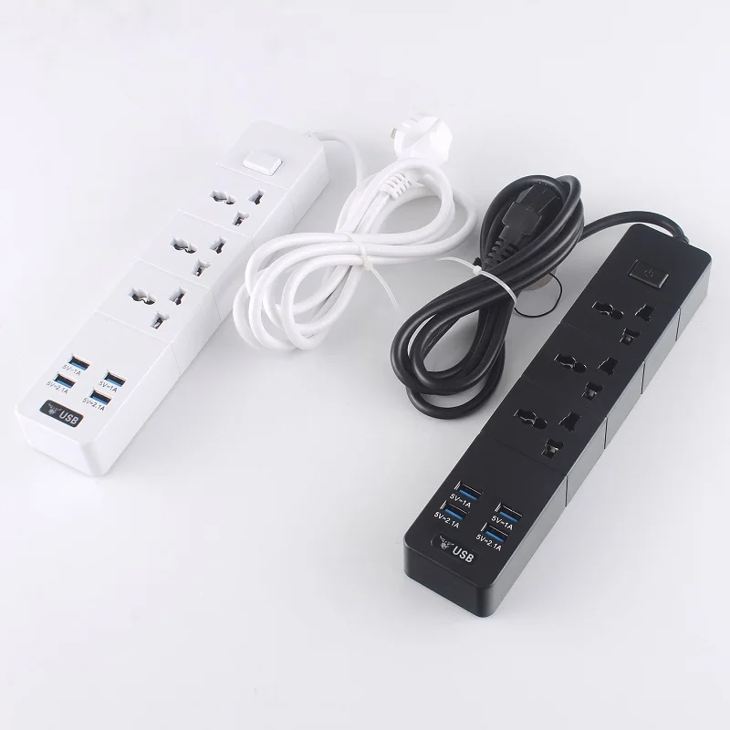 

5 pcs AU/UK/US/EU Plug Smart plug USB cable board high-power socket multi-function USB 5V 2.1A Quick charge socket