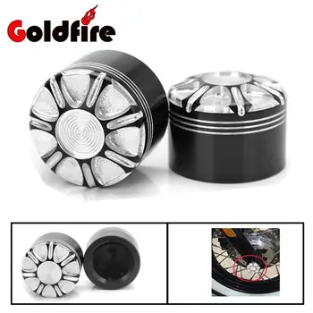 

Aluminum CNC Motorcycle Parts Front Axle Cover Nut Bolt Cover For Harley Dyna Touring Softail Glide Sportster V-rod