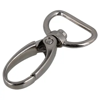 

15PCS Silver 360 Degree Swivel Metal Plated Zinc Alloy Trigger Snap Hook for Purse Bag Straps 45x24mm