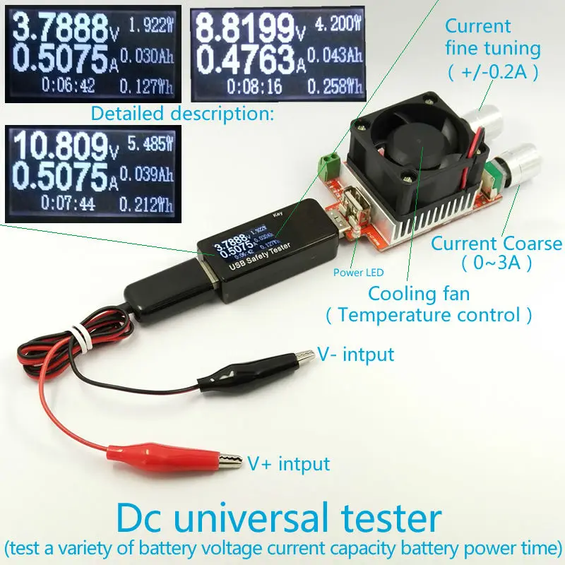 USB тестер батареи измеритель мощности вольтметр мощность амперметра 18650 литий-полимерный NIMH углеродный цинк никель-кадмиевый щелочной