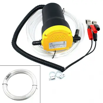 

60W DC 12V ABS Car Electric Pumping Filling Oil Self Priming Pump with 2 Alligator Clips and Hose
