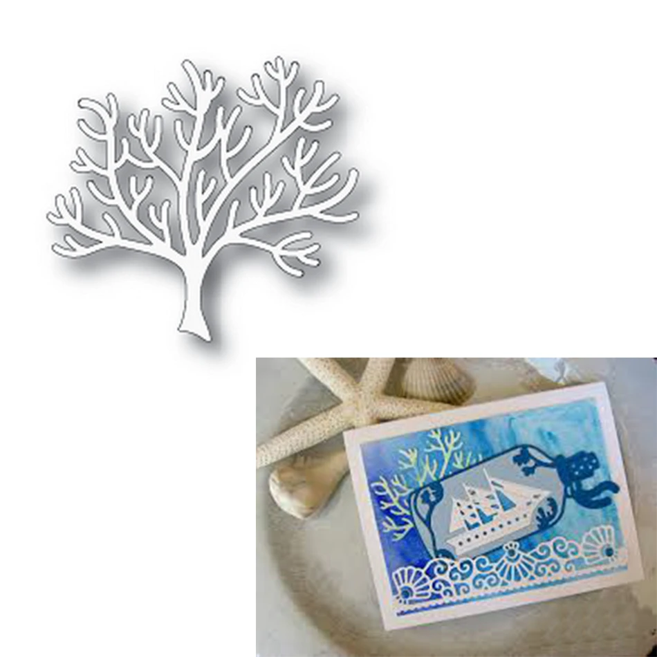 

YaMinSanNiO Coral Cutting Dies Christmas Dies Metal Cutting Dies Stencils for DIY Scrapbooking Album Stamp Paper Card Embossing