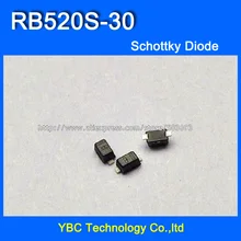 500 шт./лот RB520S-30 B 200 мВт 30 V SMD диод Шоттки