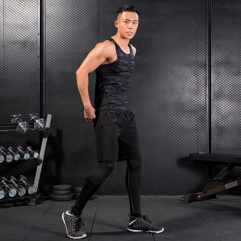 FANNAI Men Running Compression Tank Top Vest Gym T Shirts Fitness Sleeveless T-shirts Sports Clothing Jogging Vest FANNAI Men Running Compression Tank Top Vest Gym T Shirts Fitness Sleeveless T-shirts Sports Clothing Jogging Vest