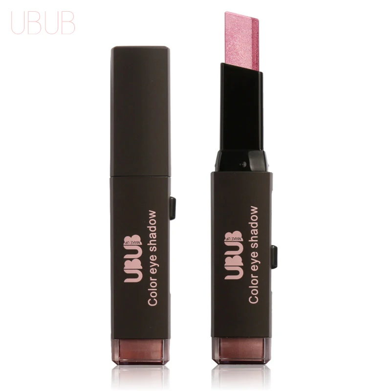 UBUB Double Color Stereo Gradient Velvet Shimmer Eyeshadow Stick Earth Color font b Eye b font