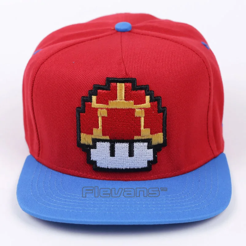 

Super Mario Bros Mushroom Summer Baseball Cap Embroidery Cotton Cap Hats For Men Women Hip Hop Caps