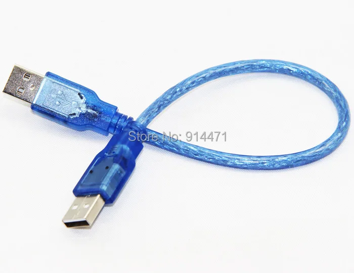 Bochara USB 2,0 Тип A штекер USB 2,0 Тип A Мужской кабель для передачи данных для HDD PC Двойное экранирование(фольга+ Плетеный) 30 см 50 см