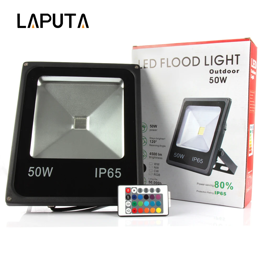 1 шт. RGB LED прожектор 10 Вт 20 30 50 Отражатели лампа Водонепроницаемый светодиодный IP 65