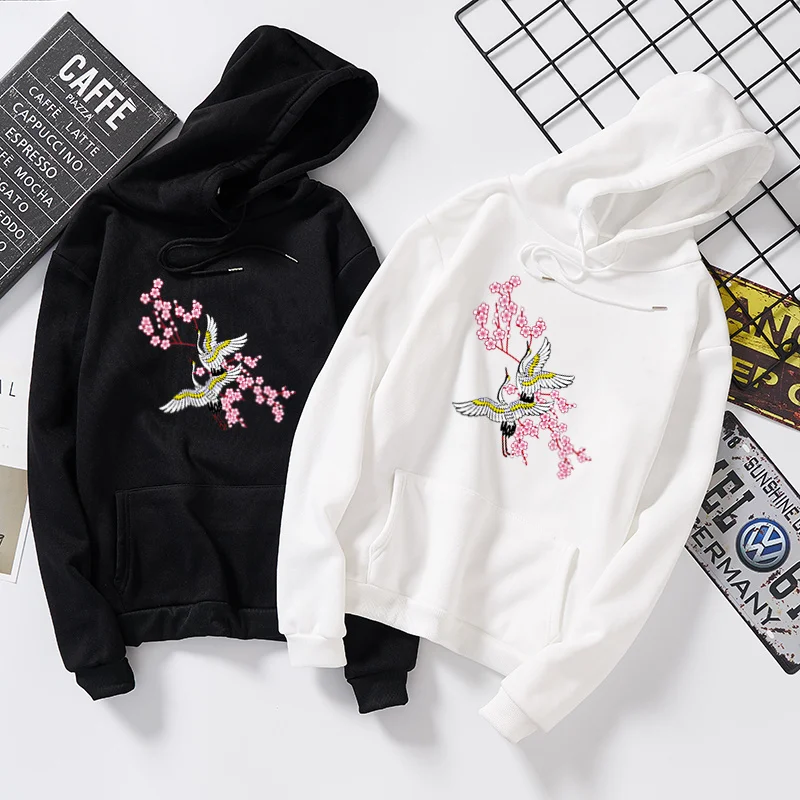 С цветочным принтом и в виде птицы exo толстовки с капюшонами sudadera mujer lil открытым