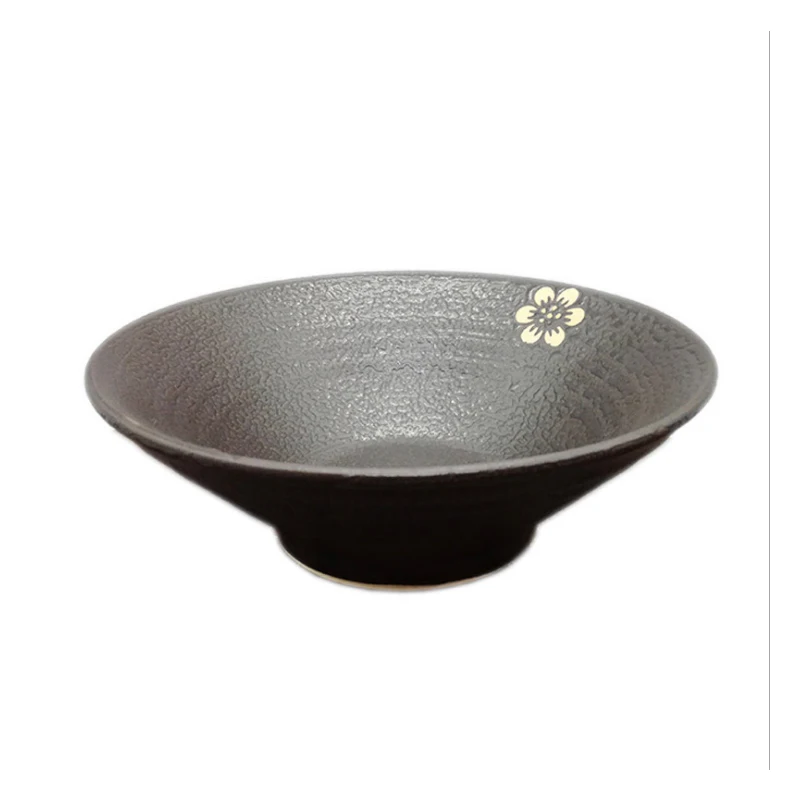 1 шт. винтажная черная золотая чаша Ramen в японском стиле керамическая миска Risen столовые приборы кухонные принадлежности
