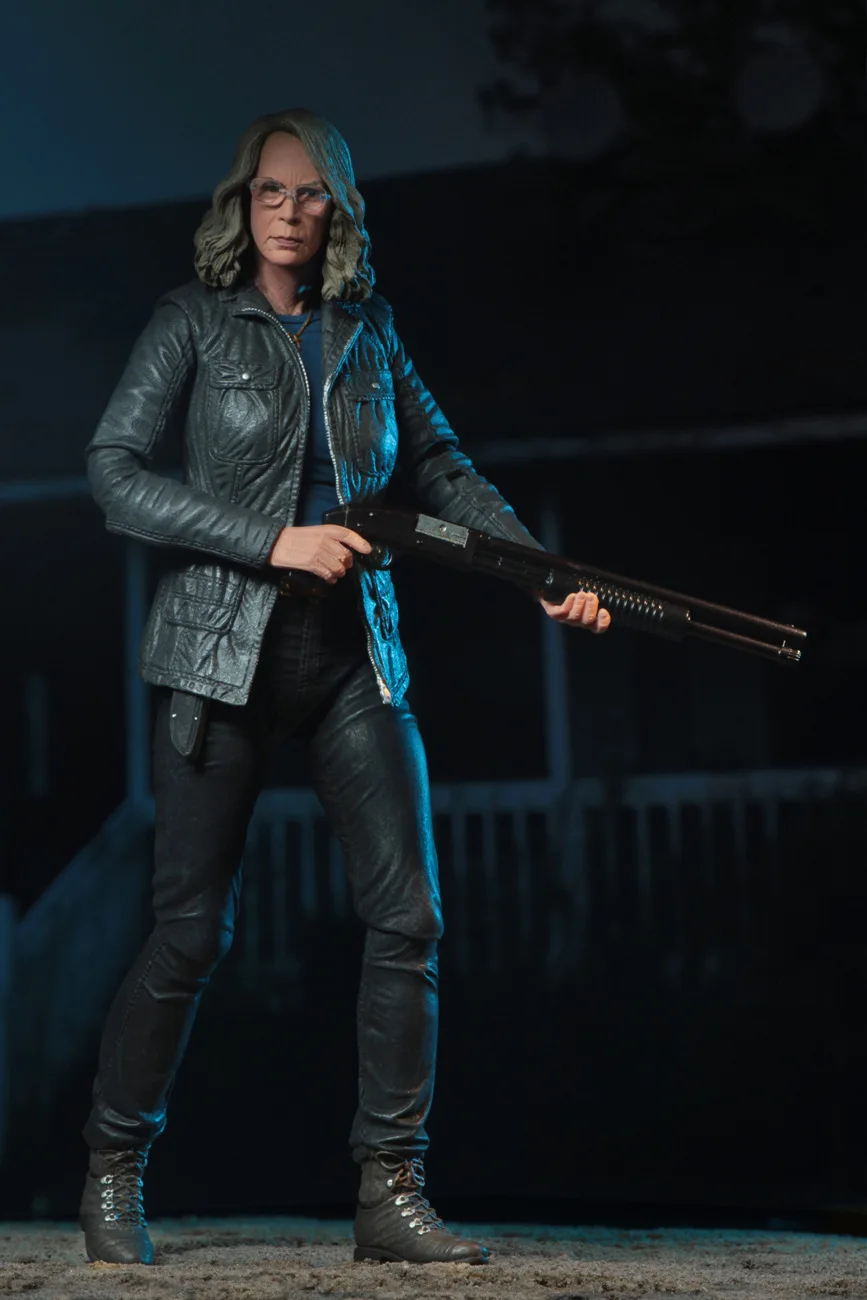 NECA Хэллоуин конечной Лори стробе Майкл Майерс Тыква с светодиодный свет Фигурки игрушки куклы Gife