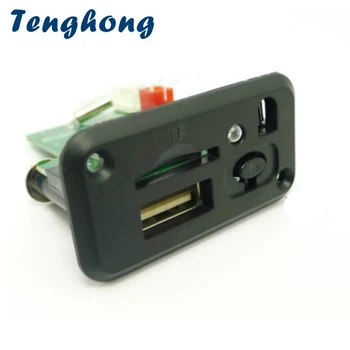 

Tenghong Mini DC5V 12V MP3 Audio Decoder Board TF U Disk Lossless WAV MP3 Audio Decoding Module Stereo Dual Channel With Switch