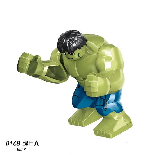 Супер герой Marvel Мстители 4 танос Бесконечность войны Халк эндшпиль строительные блоки детские игрушки - Цвет: D168