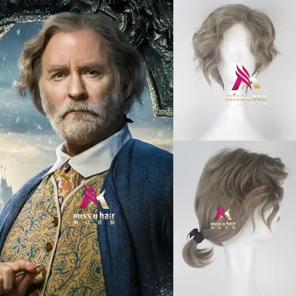 Maurice Cosplay Wig 2017 Film Beauty And The Beast Belle S Father